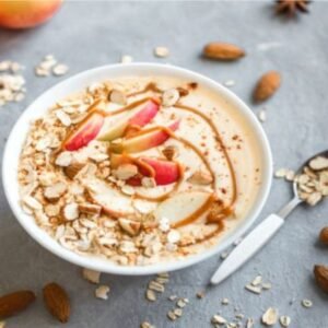 شوفان تفاح وقرفة